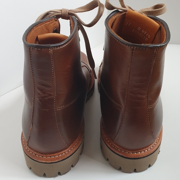 NWOB Allen Edmonds Freeport leather lace-up boots, size 11, brown - Picture 4 of 11